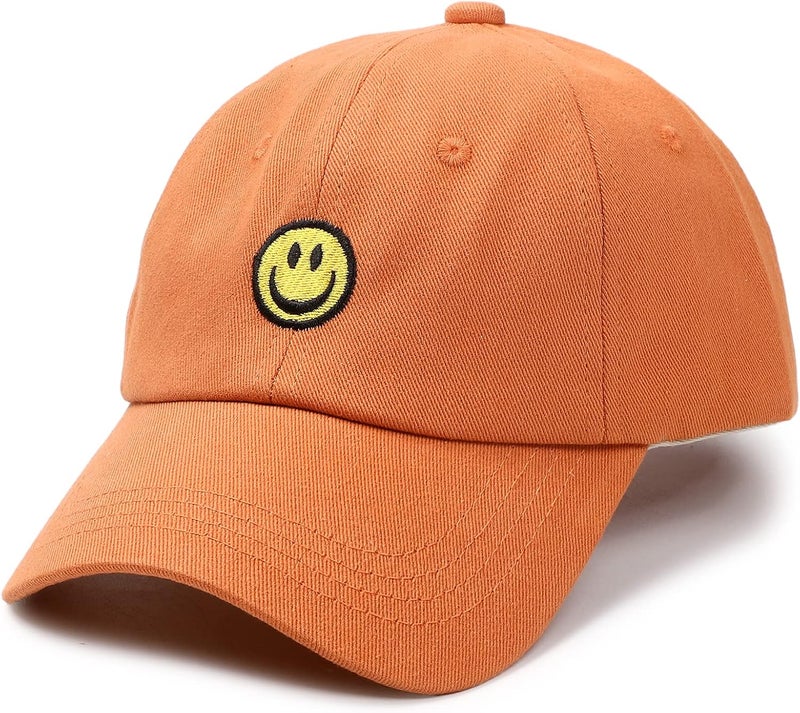 SONMONY Store Smile Face Toddler Baseball Cap Boy Baseball Hats Kids Washed Funny Hats Adjustable Cute Caps for 3-12 Years… - Image 1